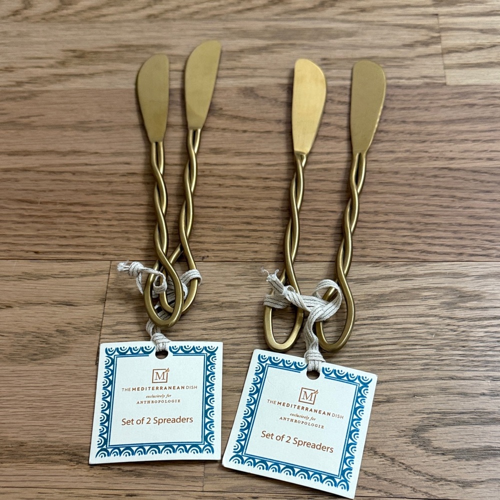 Gold Spreaders Set of 2 sets